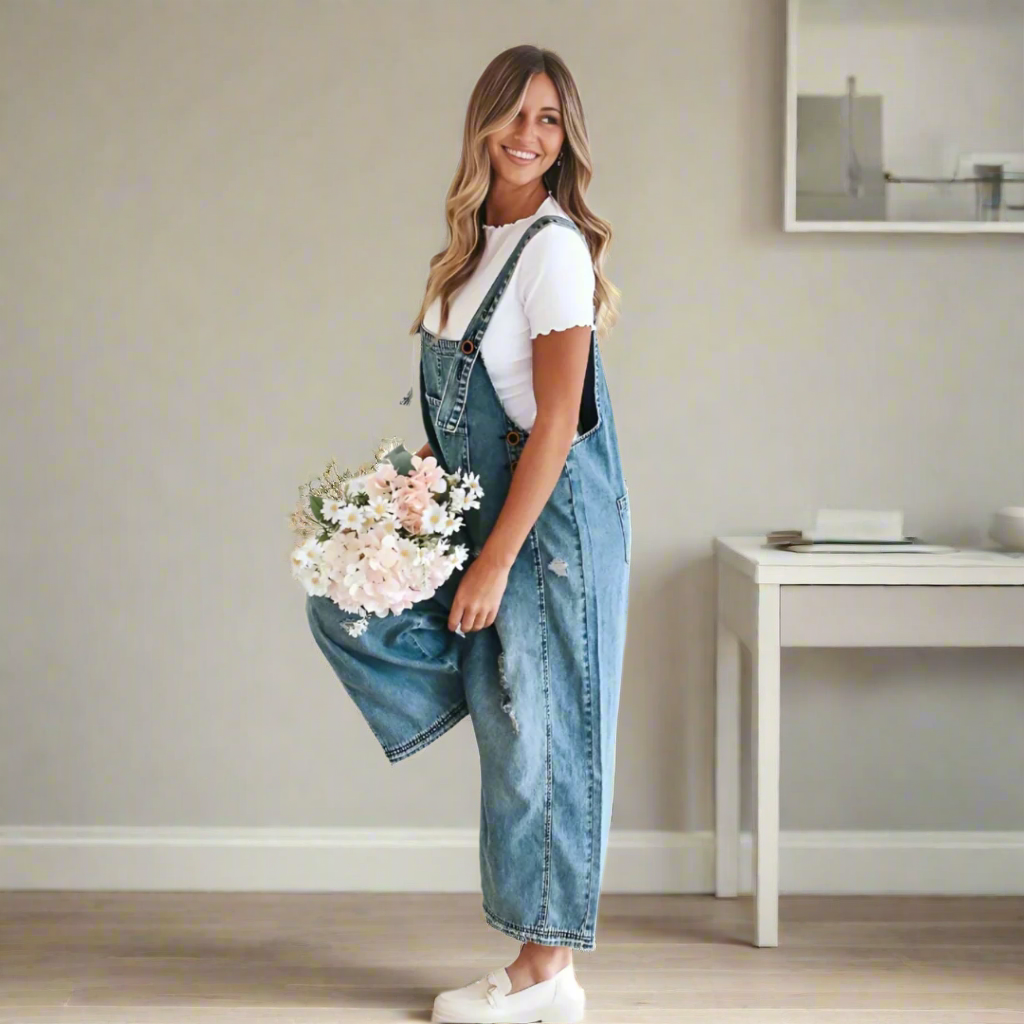 CARMELITA™ – Vintage Wash Adjustable Jumpsuit