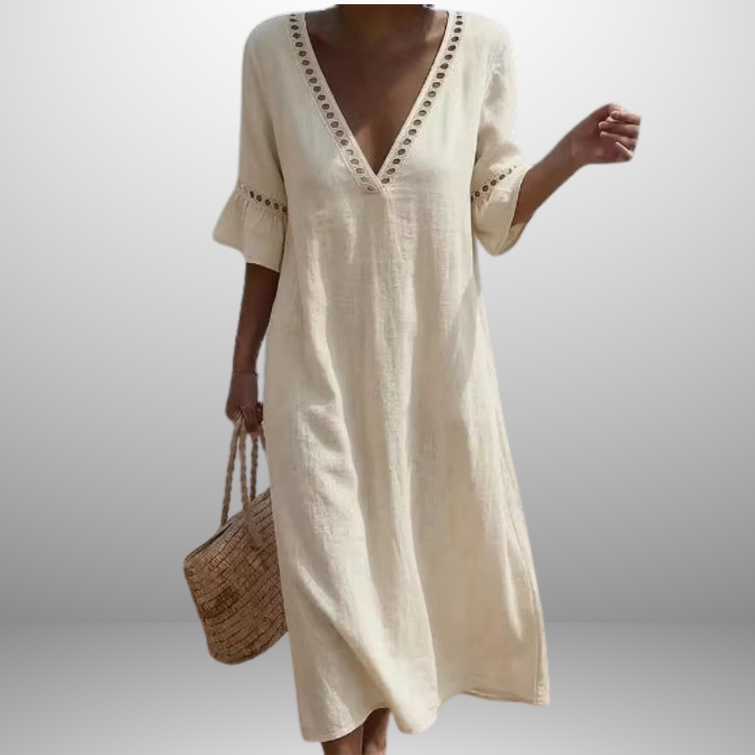 ELARA | Breezy Maxi Dress Flattering Comfort Seaside Style