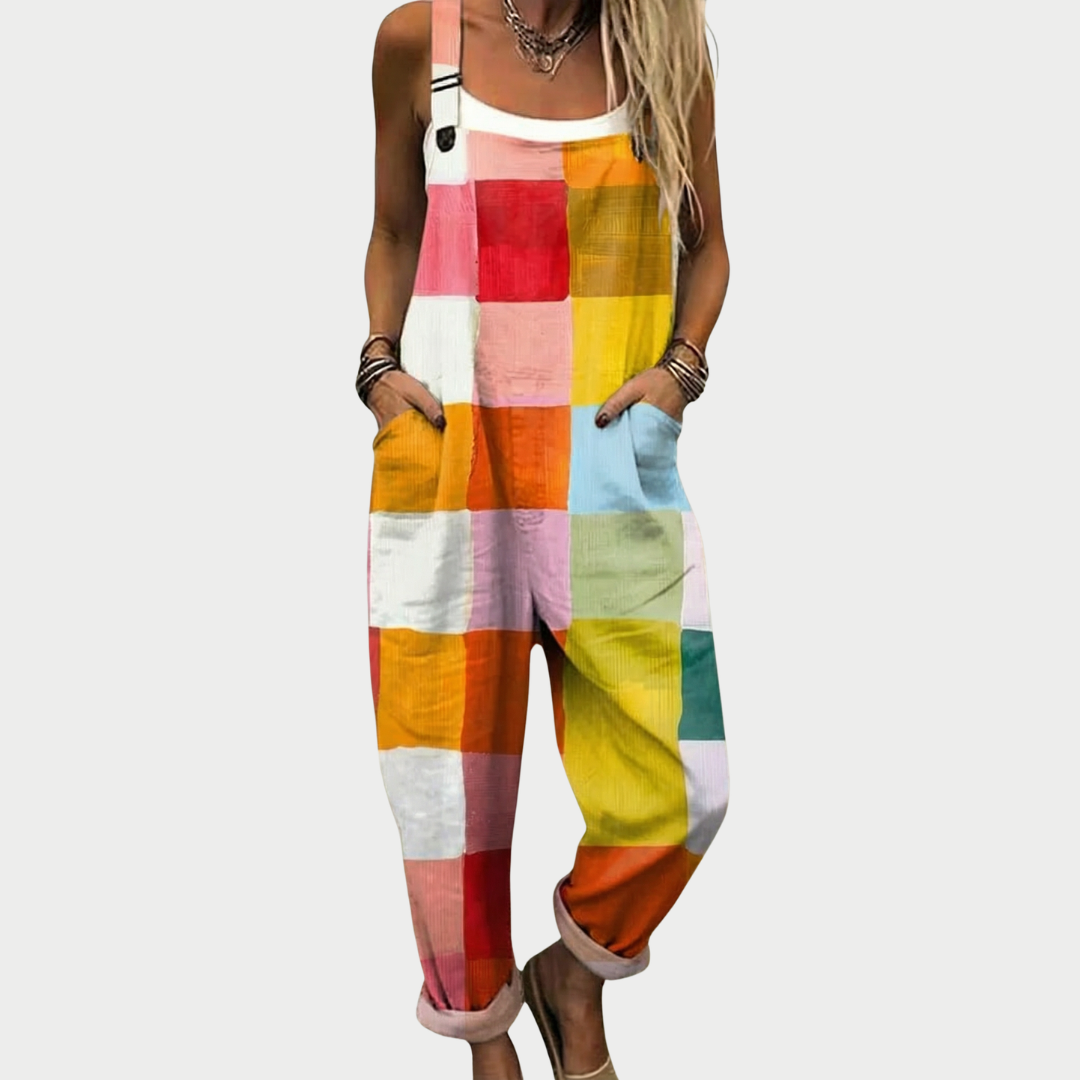 Nova™ | Rainbow Print Overalls