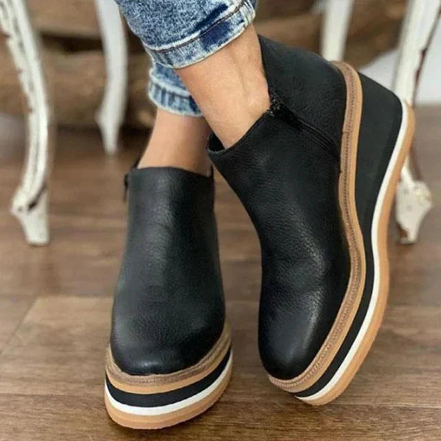 Xanthe – Wedge Ankle Boots