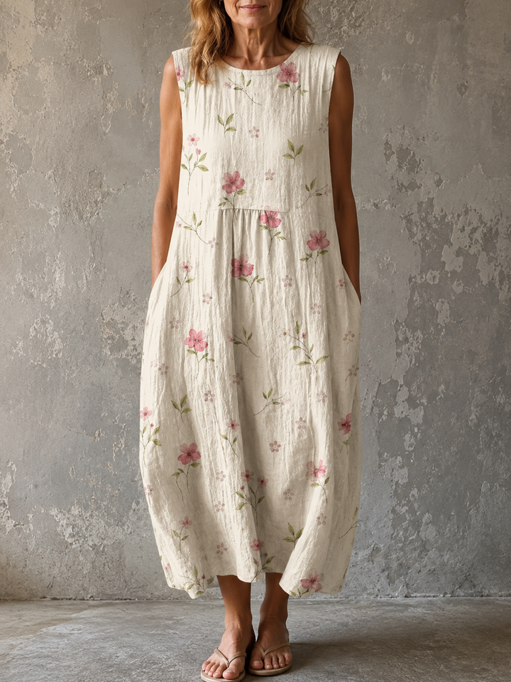 Sophia | Vintage Floral Maxi Dress