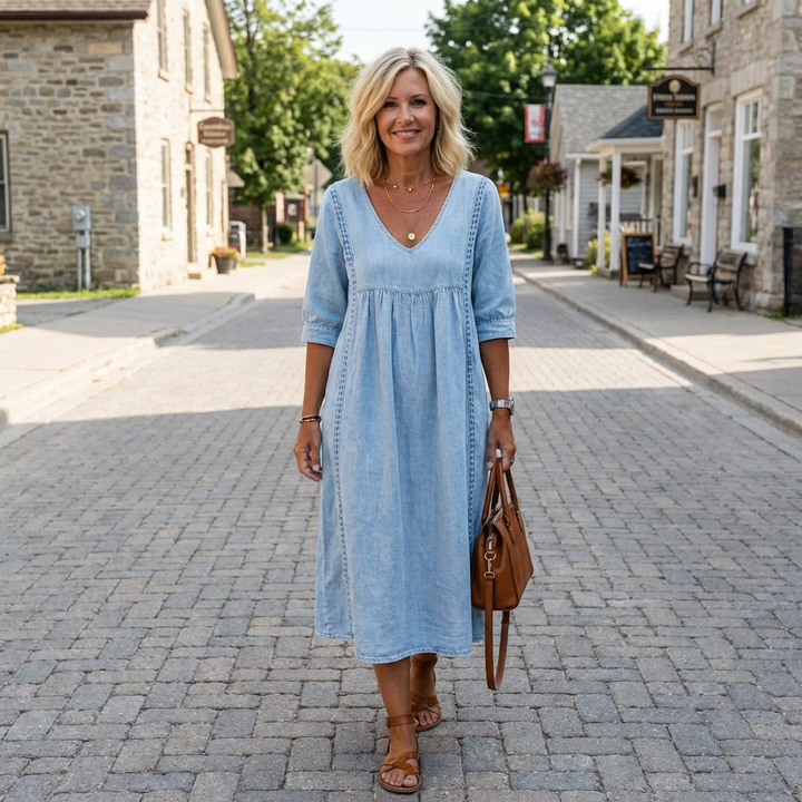 Clara | Soft Denim Dress