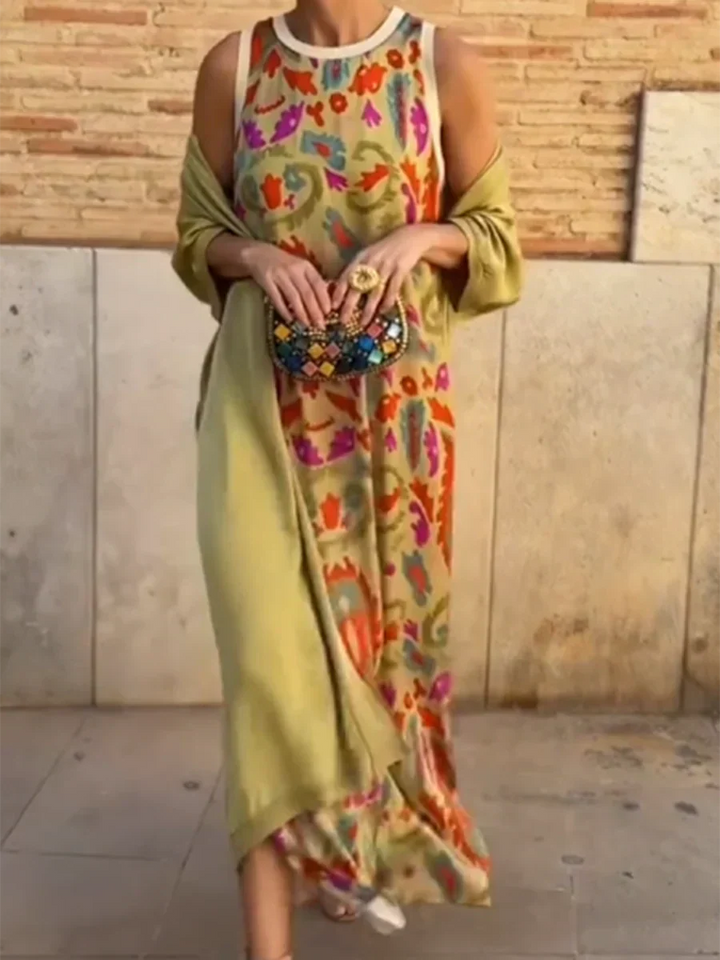 Delly - Boho Chic Two-Piece Dress