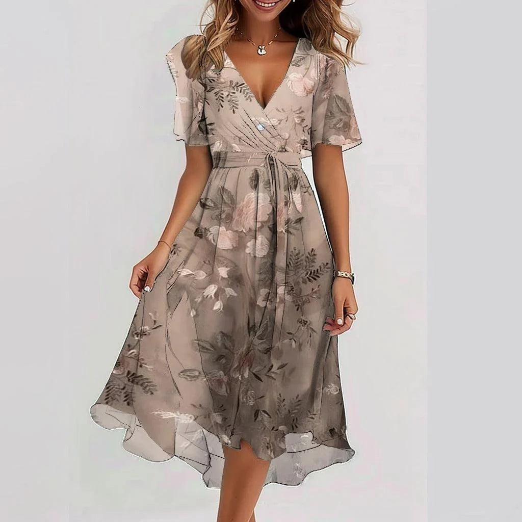 Lina™ | Stylish Dress with Short Sleeves