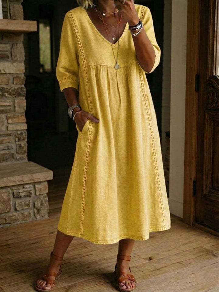 Ava | Flattering Denim Dress